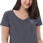 Above Space Women’s recycled v-neck t-shirt