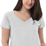 Above Space Women’s recycled v-neck t-shirt