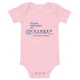 Future Astronaut on Voyager Station Baby short sleeve one piece - Light Colors