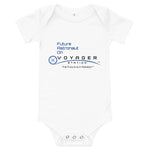 Future Astronaut on Voyager Station Baby short sleeve one piece - Light Colors
