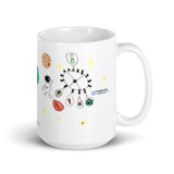 White glossy mug - Art by Amaia (2nd place winner, 12 and under)